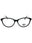 001 - Shiny Black / Clear demo lens