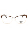 049 - matte dark brown/clear demo lens