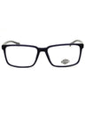 091 - matte blue/clear demo lens