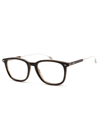 Hugo Boss BOSS 1359/BB brown full-rim eyeglasses with clear demo lenses, size 52-20-145.