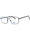 091 - matte blue/clear demo lens
