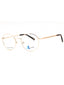 032 - pale gold/clear demo lens