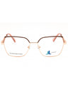 028 - shiny rose gold/Clear demo lens