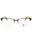 049 - matte dark brown/clear demo lens
