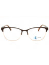 049 - matte dark brown/clear demo lens