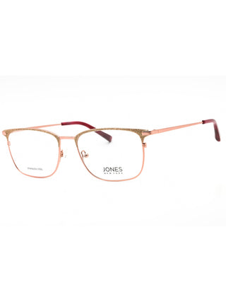 Jones New York J495 women's rose gold metal eyeglasses, 54mm, with a sleek, modern design.