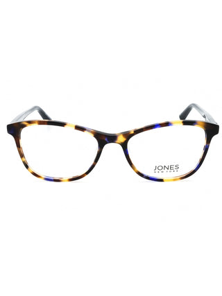 Jones New York J778 eyeglasses with a sleek black metal frame and rectangular lenses.