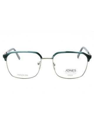 Jones New York VJOM370 eyeglasses featuring a sleek, lightweight metal frame in a classic rectangular shape.