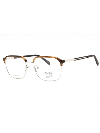 Jones New York VJOM370 eyeglasses featuring a sleek, lightweight metal frame in a classic rectangular shape.
