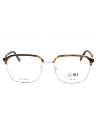 Jones New York VJOM370 eyeglasses featuring a sleek, lightweight metal frame in a classic rectangular shape.