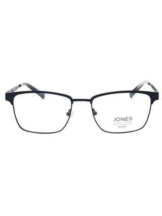 Jones New York VJOM372 women's rectangular full-rim eyeglasses in black with silver accents.