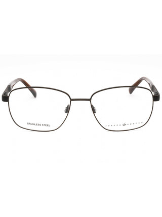 Joseph Abboud JA4094 eyeglasses featuring a sleek, rectangular dark metal frame with comfortable temple tips.