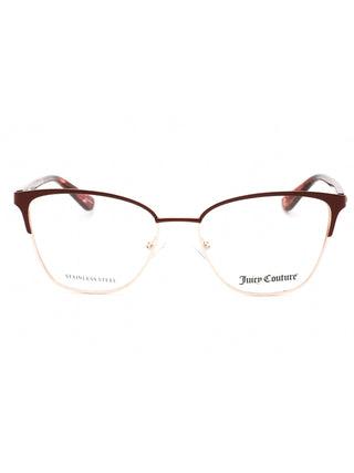 Juicy Couture JU 238/G eyeglasses with a shiny black full-rim frame and subtle pink accents.