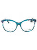434 - BLUE/MARBLE BLUE/Clear demo lens