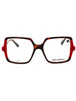 255 - DARK TORTOISE/RED/clear demo lens