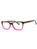 065T 00 - Dark Havana Burgundy / Clear demo lens