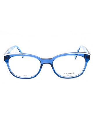 Kate Spade ZELDA oval eyeglasses featuring a sleek, lightweight metal frame in a classic gold finish.