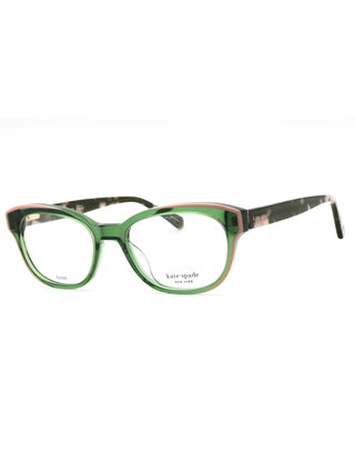 Kate Spade ZELDA oval eyeglasses featuring a sleek, lightweight metal frame in a polished gold finish.