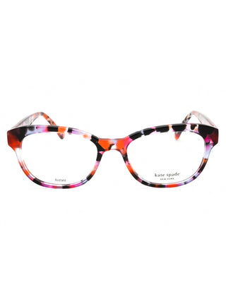 Kate Spade ZELDA oval eyeglasses featuring a sleek, lightweight metal frame in a polished gold finish.