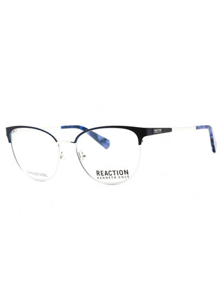 Kenneth Cole Reaction KC0877 matte blue eyeglasses with clear demo lenses, 53mm.