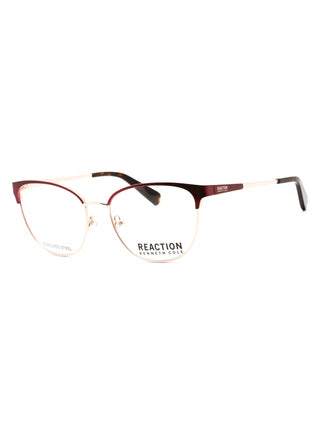 Kenneth Cole Reaction KC0877 matte bordeaux eyeglasses with clear lenses, 53mm.