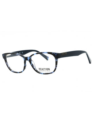 Kenneth Cole Reaction KC0942 blonde havana full-rim eyeglasses with clear demo lenses.