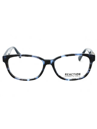 Kenneth Cole Reaction KC0942 men's black square eyeglasses with clear lenses.
