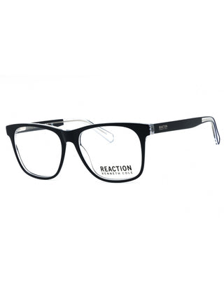 Kenneth Cole Reaction KC0952 eyeglasses featuring a sleek, lightweight black rectangular frame for a modern look.