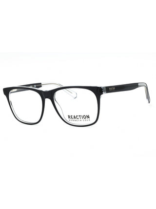 Kenneth Cole Reaction KC0952 eyeglasses featuring a sleek, lightweight black metal frame with a modern rectangular design.