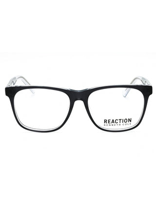 Kenneth Cole Reaction KC0952 eyeglasses featuring a sleek, lightweight black metal frame with a modern rectangular design.
