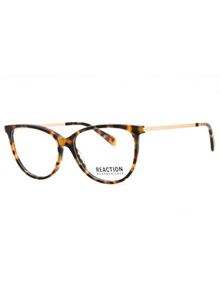 Kenneth Cole Reaction KC0955 oval eyeglasses in blonde havana with clear demo lenses, 53mm.