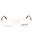 028 - shiny rose gold/clear demo lens