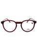 601 - TRANSPARENT BURGUNDY/Clear demo lens