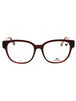 601 - TRANSPARENT BURGUNDY/Clear demo lens