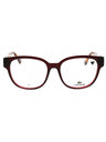 601 - TRANSPARENT BURGUNDY/Clear demo lens