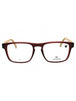 601 - TRANSPARENT BURGUNDY/Clear demo lens