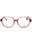 601 - TRANSPARENT BURGUNDY/clear demo lens