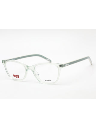 Levi's LV 1022 men's black square eyeglasses with silver temples.