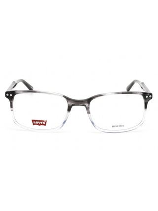 Levi's LV 5019 black rectangular eyeglasses with silver temple accents.