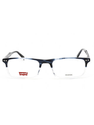 Levi's LV 5020 black rectangular eyeglasses with silver temple accents.