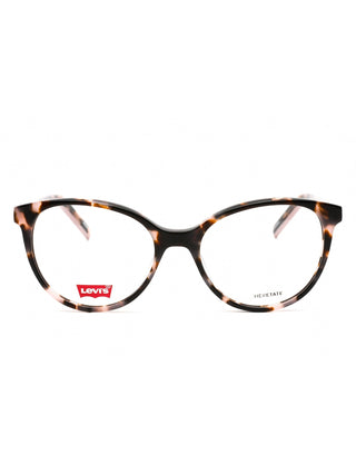 Levi's LV 1031 black rectangular eyeglasses with silver temple accents.