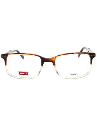 Levi's LV 5019 eyeglasses: black rectangular frames with silver temple accents.