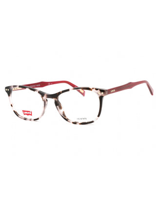 Levi's LV 5026 oval eyeglasses in Pink Havana with clear lenses, size 52.