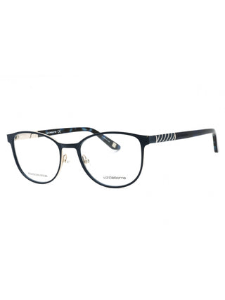 Liz Claiborne L 459 blue eyeglasses with clear demo lenses, 50-17-135 size.