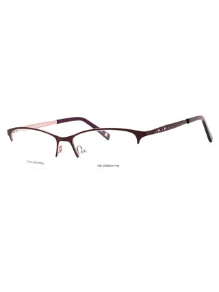 Liz Claiborne L 654 violet lilac eyeglasses with clear demo lenses, 56mm size.