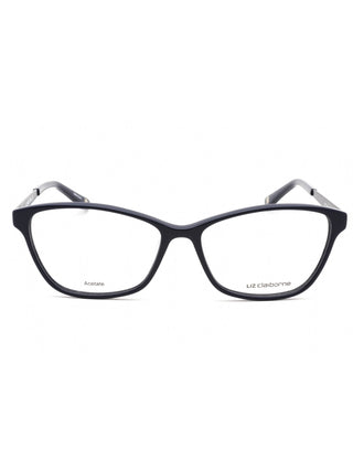 Liz Claiborne L 664 women's semi-rimless eyeglasses with silver metal frames and clear lenses.