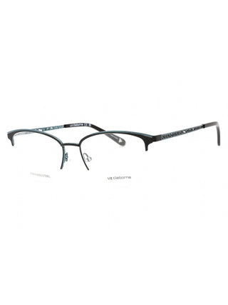 Liz Claiborne L 673 women's eyeglasses with a semi-rimless silver metal frame and rectangular lenses.