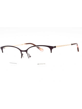 Liz Claiborne L 677 eyeglasses with matte violet frames, clear demo lenses, and a 53-16-140 size.
