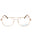 0MGO - Matte Gold / Clear Lens