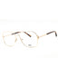 032 - Shiny Pale Gold / Dark Havana/Clear demo lens